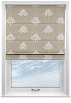 William Morris At Home Marigold Tree Embroidery, Linen - Twist&Fit Roman Blind